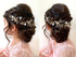 SWEETV Flower Girl Headband for Wedding, Baby Girl Flower Pearl Hair Piece, Gold Headpiece for Birthday Party, Photography...