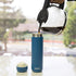 10 oz Slim Thermos Flask - Leak-Proof Insulated Water Bottle - Perfect Compact Size - Pearl Blue...