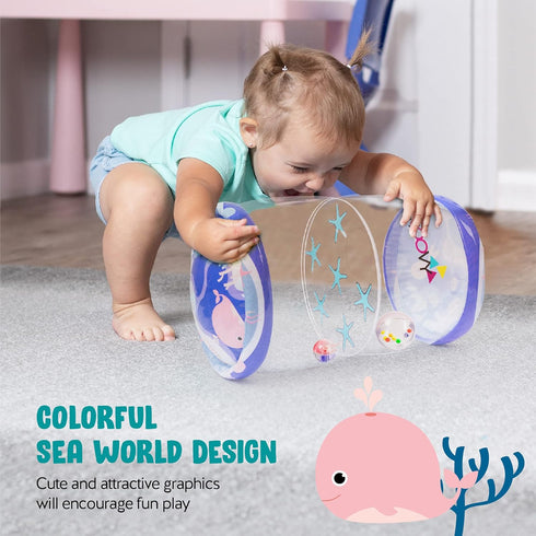 Hoovy Infant Crawling Toys | Toys for Crawling Babies | Crawling Toys for Babies 6-12 Months | Beginner Crawl Along Baby Roller | Drop Maze Tummy ...