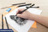 Pacific Arc Premium Charcoal Drawing Pencils for Artists - 6 Pieces Soft Medium and Hard - Charcoal Pencils for Drawing, Sketching and Shading - G...
