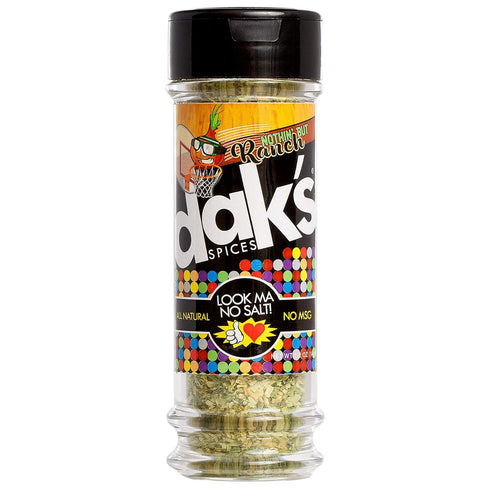 DAK's Spices Nothin' But Ranch Blend | 100% Salt & Sugar Free | Healthy Seasoning | MSG, Preservative & Potassium Free | Low Carb & Keto Friendly ...