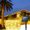 Solar Rope Lights, 66ft 200LED Solar Powered Outdoor String Lights, Waterproof 8 Modes Flexible Clear Tube Fairy Lights for Outside, Garden, Steps...