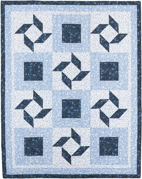 Fabric Cafe Quick Christmas 3-Yard Quilts Pattern - 8 Festive Designs for Lap, Twin, and Queen/King Sizes...