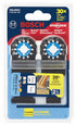 BOSCH OSL002C 2-Piece Mixed Set 3/4 in. & 1-1/4 in. Starlock Oscillating Multi Tool Metal & More Carbide Extreme Plunge Cut Blades for Cutting Iro...