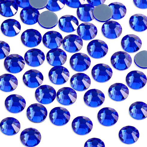 Beadsland Hotfix Rhinestones, 2880pcs Flatback Crystal Rhinestones for Crafts Clothes DIY Decorations, Sapphire, SS10, 2.7-2.9mm...