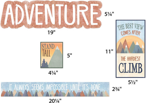 Teacher Created Resources Moving Mountains Let The Adventure Begin Mini Bulletin Board...
