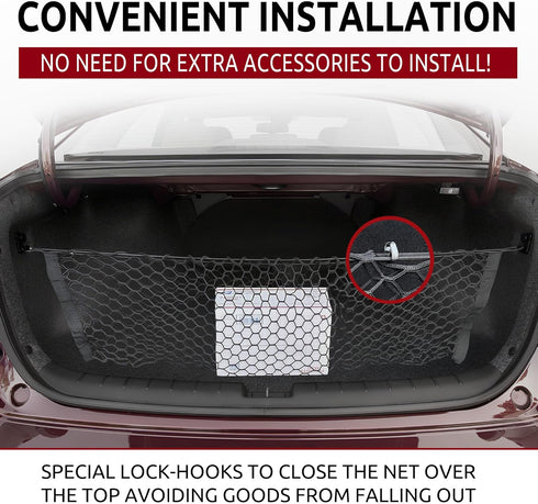 Envelope Style Trunk Cargo Net for HONDA ACCORD SEDAN 4-DOOR 2013 14 15 16 17 2018 2019 2020 2021...