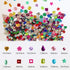 1200 Pcs Acrylic Flatback Rhinestones,12 Different Shape Gems for DIY Craft Jewels Gemstone Wedding Birthday Decoration (6-13mm) (Acrylic)...