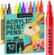 ARTISTRO Paint Pens for Rock Painting, Stone, Ceramic, Glass, Wood, Canvas. Set of 12 Acrylic Paint Markers Extra-fine Tip...