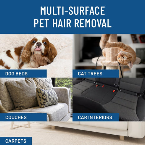 Triton Carpet Rake for Pet Hair Removal - Dual Sided Carpet Scraper Picks Up More Pet Hair in Less Time - Carpet, Dog, Cat Hair Remover Tool - Flu...