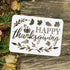 FINGERINSPIRE Happy Thanksgiving Stencil 11.7x8.3 inch Maple Leaf Stencils Plastic Pumpkin Leaves Patterns Template Fall Autumn Theme Stencil Reus...