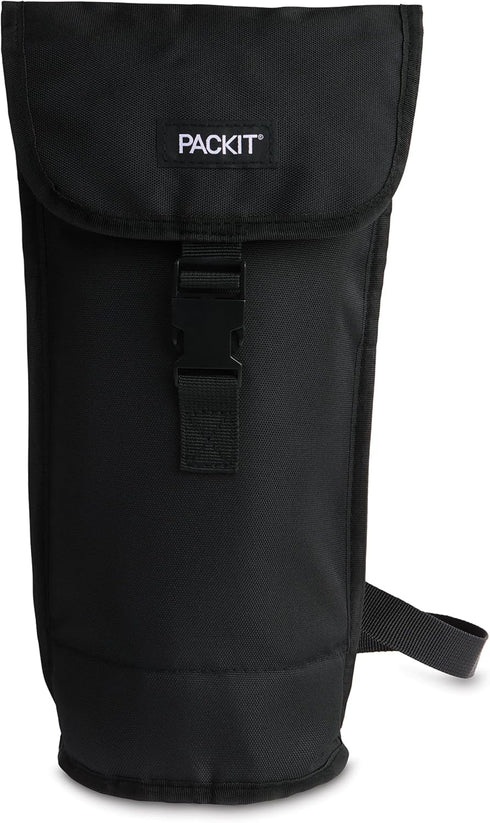 PackIt Freezable Wine, Black Bag, Large...