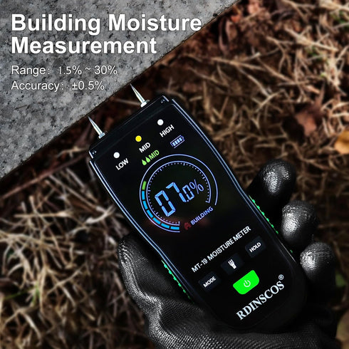 Wood Moisture Meter, Firewood Moisture Tester, Drywall Moisture Detector Professional Moisture Content Meter Lumber Logs Concrete Floors Carpet Ce...