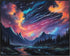Posterizer 1 pcs- mountains, trees, night sky landscape nature 2-Landscape & Nature Art-Floral Botanical Art- Decor for Home & Office- unframed wa...