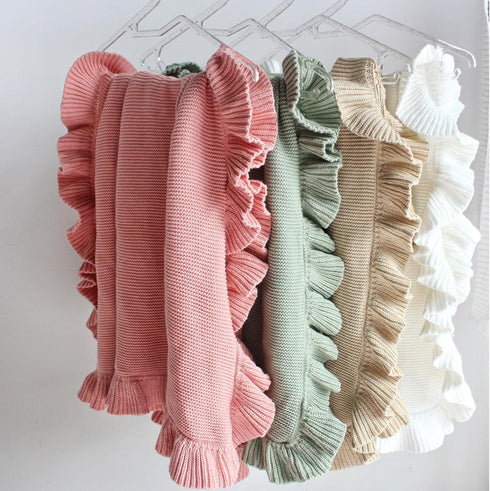 Knit Baby Blanket – 30"x40" Baby Blanket for Newborn Girl and Boy – Receiving Swaddle Blanket– Soft Knitted Baby Blanket – Baby Gifts for Baby Sho...