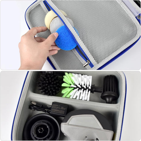 Case for Dremel Versa Power Scrubber Kit Cleaning Tool PC10-07/PC360-5- Grout Brush Bathroom Shower Scrub Kitchen & Bathtub Cleaner Storage Holder...