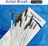 Falling in Art Paint Brushes Set, 12 PCS Nylon Professional Angled Paint Brushes for Watercolor, Oil Painting, Acrylic, Face Body Nail Art, Crafts...