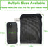 10 Pieces Aquarium Filter Media Bags,Fish Tank Media Mesh Filter Bags with Zipper,Mesh Reusable Bags for Activated Carbon, Ceramic Rings, etc (5.9...