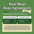 Real Meat Dog Treats - 4oz Bag of Bite-Sized Air-Dried Beef Jerky for Dogs - Grain-Free Jerky Dog Treats Made up of 95% Human-Grade, Free-Range, G...