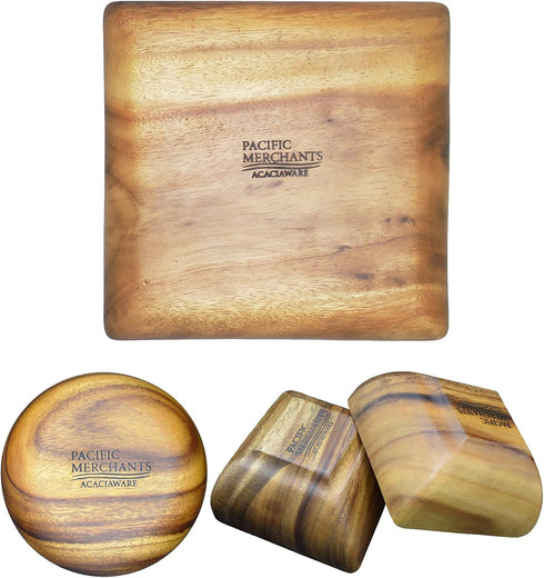 Acaciaware 10.5-by 7.25-by .75-Inch Acacia Wood Rectangle Serving Tray, 1 EA...