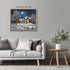 Posterizer 1 pcs- quaint old village-building in nature-night sky 14-Landscape & Nature Art-Floral Botanical Art- Decor for Home & Office- unframe...