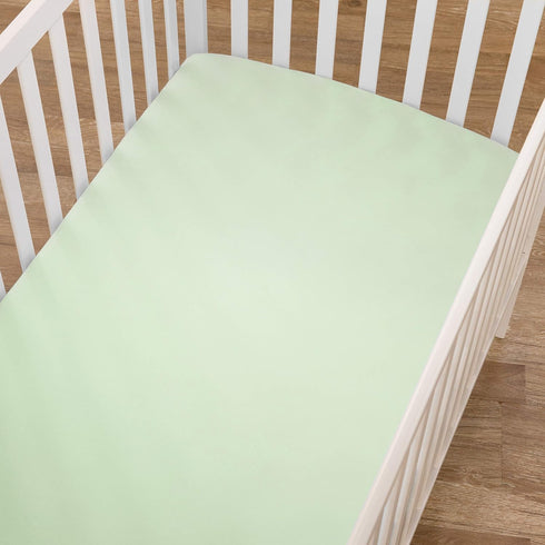 American Baby Company Supreme 100% Natural Cotton Fitted Crib Sheet 52" x 28", Enhanced Thickness for Soft, Breathable & Hypoallergenic Jersey Com...