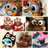 Felt Sheets Fabric, 7" x 11" Felt Fabric for Crafts 10Pcs Halloween Christmas Fabric Fall Felt for DIY and Sewing Projects (Brown)...