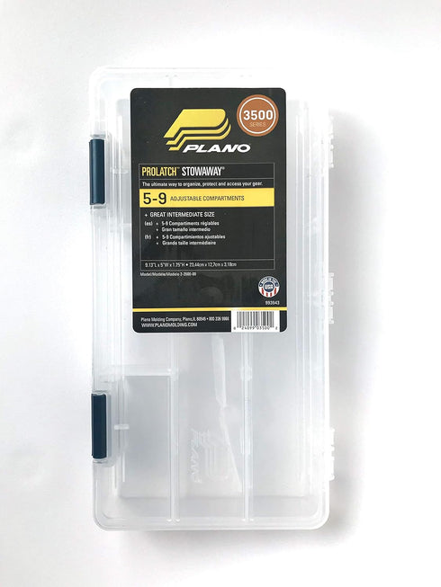 Plano Tackle Boxes,4 pack of 3500 Prolatch Stowaway Tackle Utility Boxes, Fishing Tackle Storage, blue...