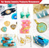 Gilding Foil Flakes for Resin,YUGDRUZY 18 g Metallic Foil Leaf Schabin Flakes with 2 Finger Cots and Tweezers,Imitation Metal Gilding Flakes for P...