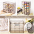 Desk Storage Organizer with 12 Mini Drawers, Clear Desktop Craft Drawer Cabinet, Stackable Storage Box Caddy for Makeup Jewelry Office Craft Suppl...