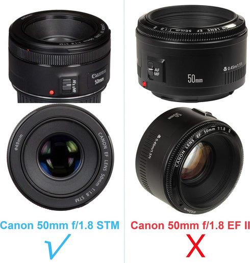 Fotasy Dedicated Flower Bayonet Lens Hood for Canon EF 50mm f/1.8 STM Lens, Canon 50mm 1.8 STM Lens Hood, Replacement of Canon ES-68 II Lens Hood,...
