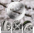 Butterfly Wind Spinner Outdoor, 7.0 Inch 3D Metal Garden Yard Spinner Hanging, Silver Kinetic Wind Spinner Sculpture for Window Indoor Decoration ...