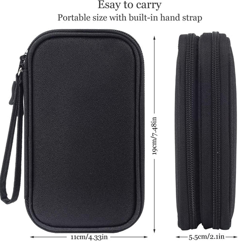 Electronics Accessories Organizer Pouch Bag, Travel Universal Organizer for Cable, Charger, Phone, SD Card, Business Travel Gadget Bag...