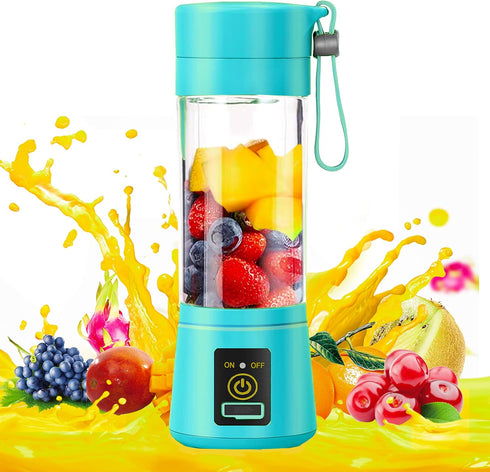 Portable Blender, USB Rechargeable, 6 Stainless Steel Blades, Mini Blender for Kitchen, Travel and Sport...