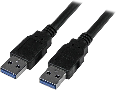 StarTech.com 6 ft / 2m Black SuperSpeed USB 3.0 Cable A to A - USB 3 A (m) to USB 3 A (m) (USB3SAA6BK)...