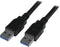 StarTech.com 6 ft / 2m Black SuperSpeed USB 3.0 Cable A to A - USB 3 A (m) to USB 3 A (m) (USB3SAA6BK)...