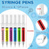 48 Pieces Fun Nurse Pens Set 12 Pcs Syringe Pens 12 Pcs Pill Pens 24 Pcs Blood Bag Sticky Notes Retractable Novelty Ballpoint Pen Cute Ballpoint P...