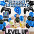 9th Video Game Birthday Party Decoration Balloons Game on Party Supplies Set Include Happy Birthday Banner Foil Balloon Latex Balloon Ideal for Ki...