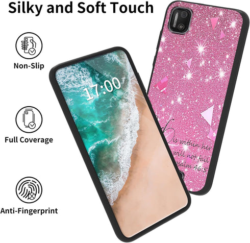 for Cloud Mobile Stratus C7 Case, Stratus C7 Phone Case, Flexible Soft TPU Scratch Resistant Non-Slip Shock Absorption Silicone Slim Back Case for...