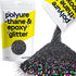 Hemway Polyurethane & Epoxy Resin Glitter 100g / 3.5oz Metallic Crystal Flake Additive for Flooring Jewelry Tumblers Glass Pigment - Chunky (1/40"...