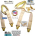 Hold-Up Brand Crisscross Fitted Sheet Strap Stay-Downs with US Patented Gripper Clasps...