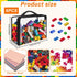 6 Pack Extra Large Toy Storage Bags PVC Organizing Bags with Zippered, Toy Storage Organizer with Portable Handheld?Waterproof Toy Bags for Board ...