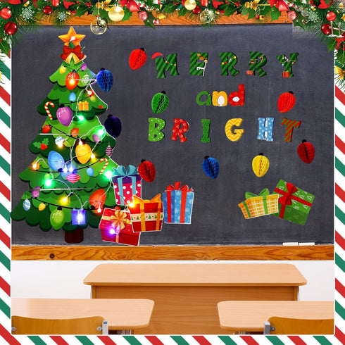 Christmas Bulletin Board Set Xmas Cutouts Christmas Cutouts Paper Winter Holiday Bulletin Board Cutouts Winter Classroom Wall Decorations School C...