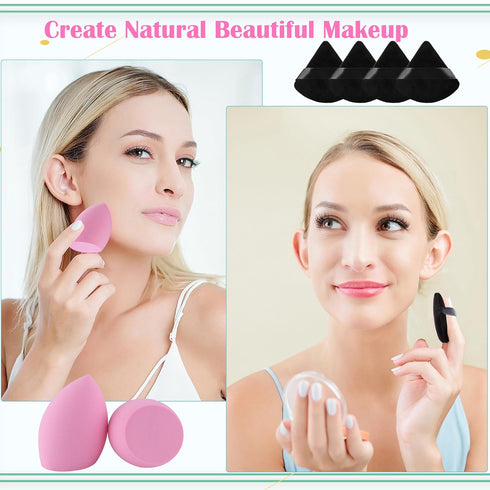 WSYUB Powder Puffs, Makeup Sponge, Makeup Tools with Blender Sponges for Cream Foundation...