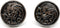 Teri's Boutique Game of Thrones Targaryen Dragon Round Classic Men Fashion Cuff Links with Gift Box...