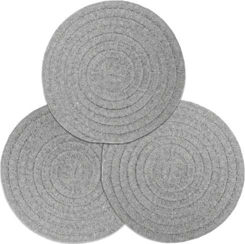 Potholders Set Trivets Set 100% Pure Cotton Thread Weave Hot Pot Holders Set (Set of 3) Hot Pads, Hot Mats, Stylish Coasters, Spoon Rest for Bakin...