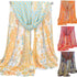 Secret for Longevity Long Rectangle Sheer ORANGE Beige Chiffon Aqua Turquoise Blue Green Red Gold Paisley Scarf Women's Scarves Headband Bandana 1...