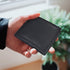 Leatherboss Leather Boys Slim Compact Flap Id Coin Pocket Bifold Wallet with debit credit card holder, Black...