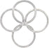 Clear Plastic Rings 12 Pieces - for Arts & Crafts and DIY's (4" Inch Ring)...