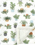 Hudson Baby Unisex Baby Plush Blanket with Furry Binding and Back, Plants, One Size...